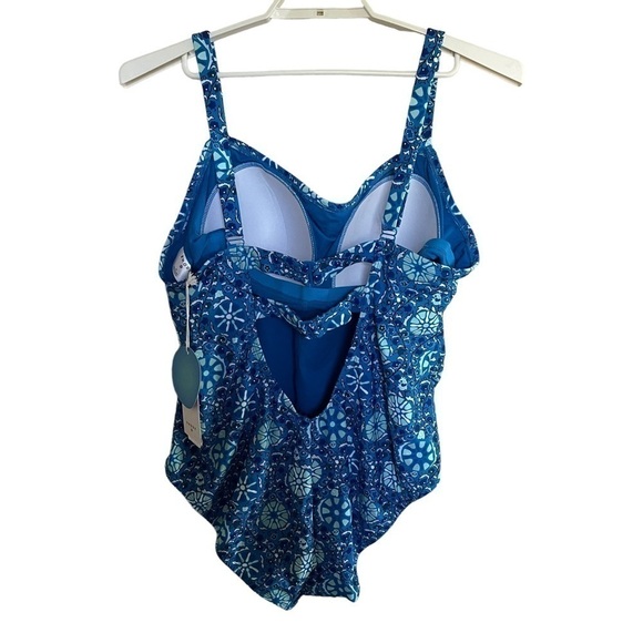 NWT Rhode for Target Zinnia Floral Print Medium Coverage One Piece Swimsuit 2X - Picture 4 of 16